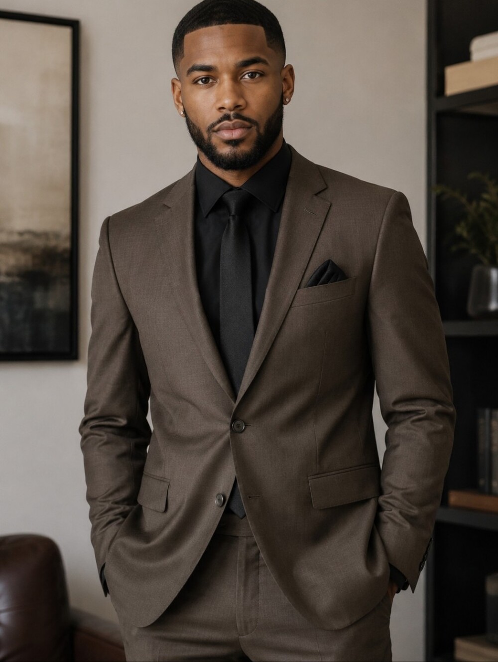 Men's Brown Suit